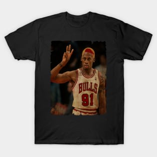 Vintage Three Finger Dennis Rodman T-Shirt